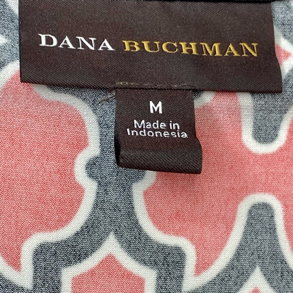 Dana Buchman orange patterned blouse. EUC! Size M - Picture 3 of 3